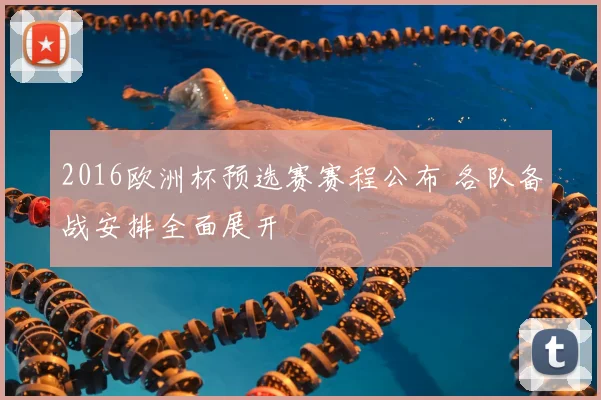 2016欧洲杯预选赛赛程公布 各队备战安排全面展开